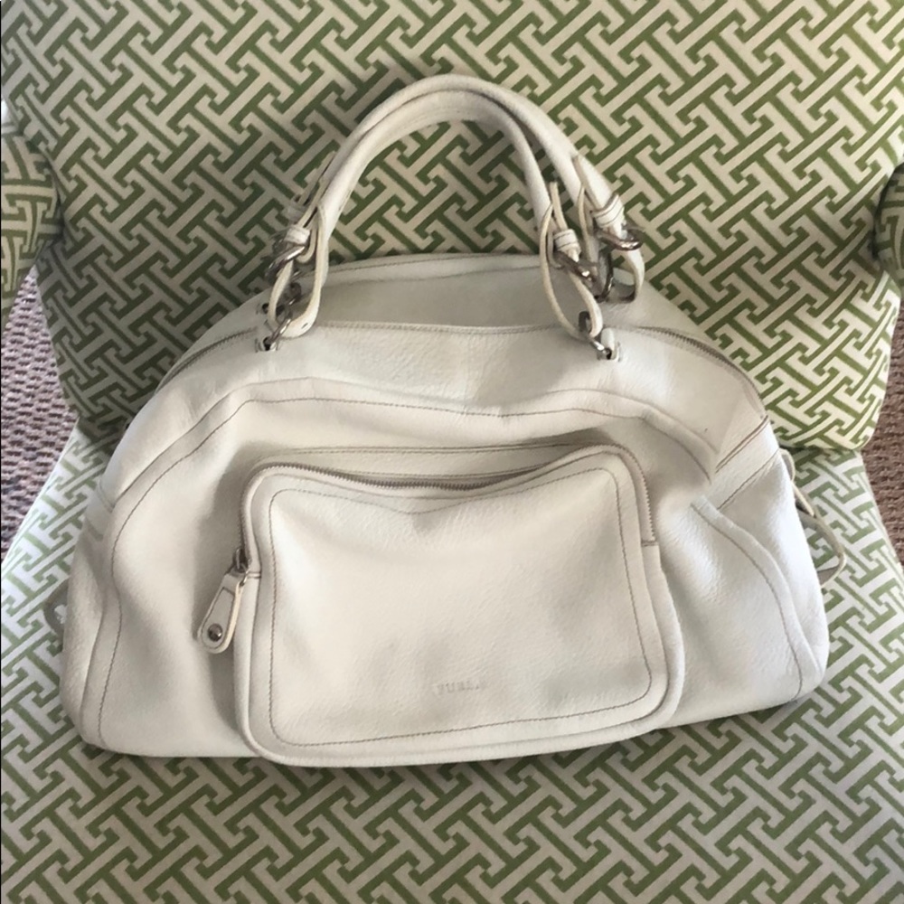 Furla Handbag. White. 17x13”.